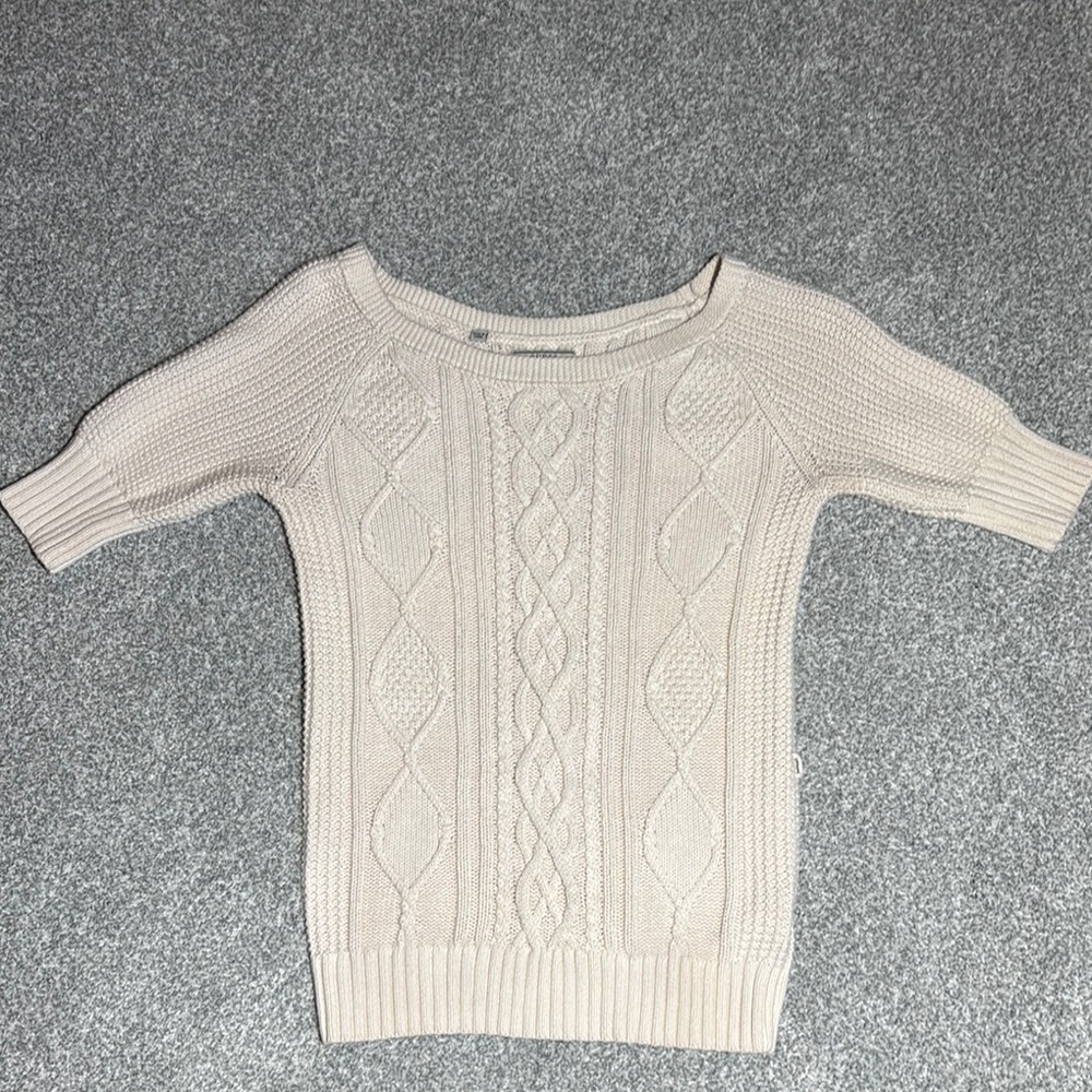 Guess Cream Cable Knit Sweater